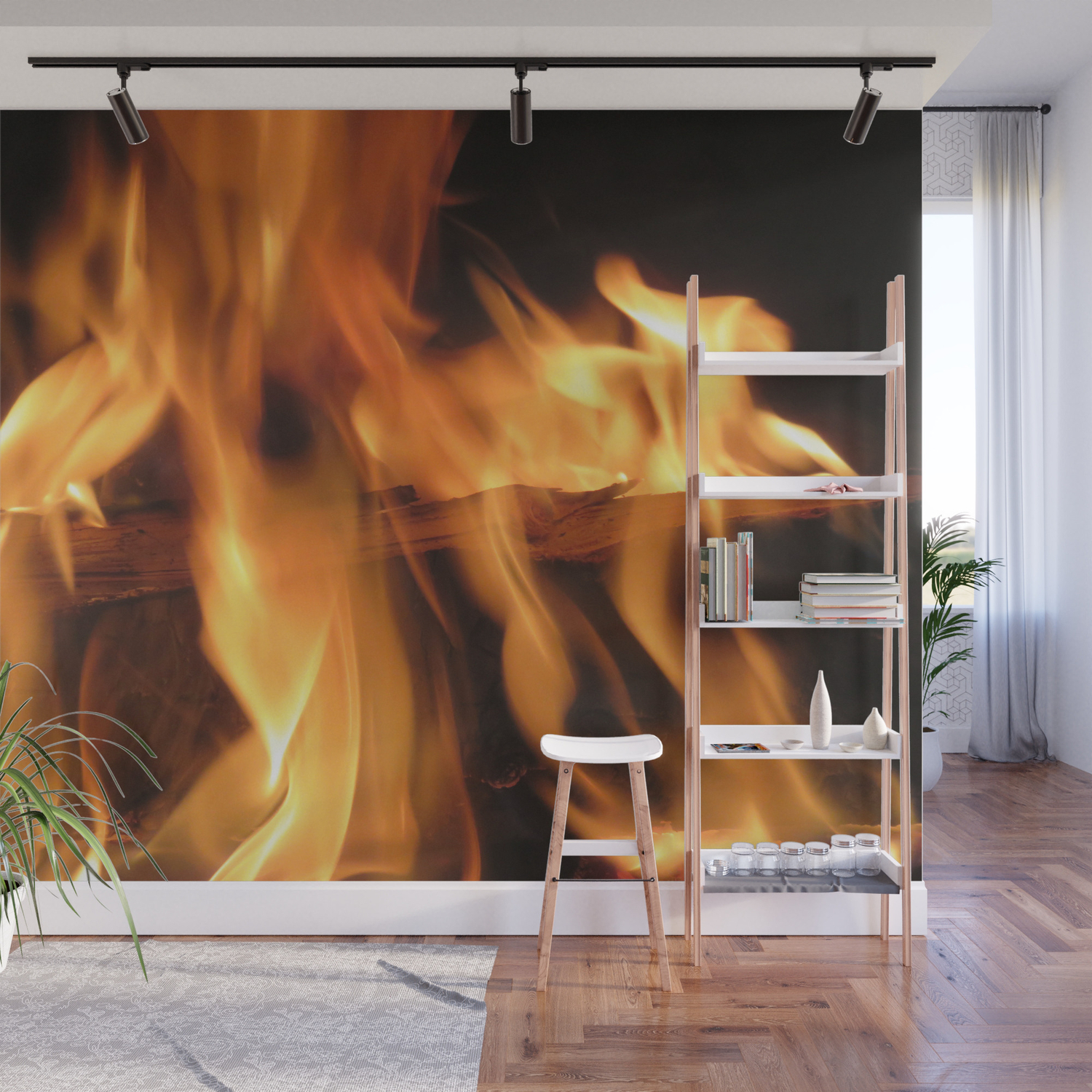 Fireplace Wall Mural By Ahelene Society6