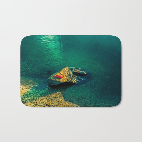 Red leaf Bath Mat