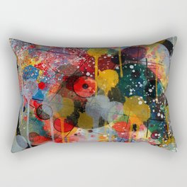 Kandinsky Action Painting Street Art Colorful Rectangular Pillow
