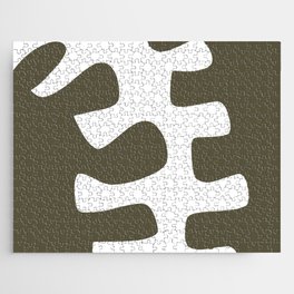 Abstract minimal plant color block 28 Jigsaw Puzzle