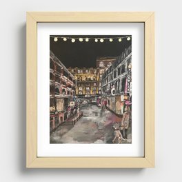 "East 4th Street Moment" Cleveland, Ohio by Willowcatdesigns Recessed Framed Print