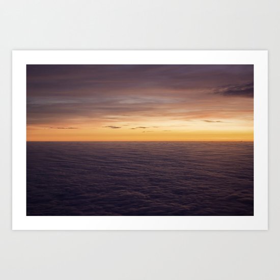 Above the clouds Art Print