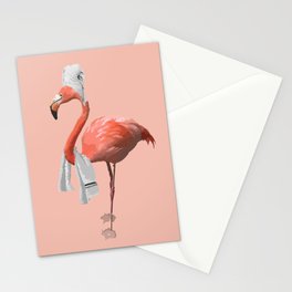 Squeaky Clean Flamingo Stationery Card