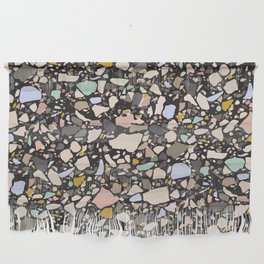 Dark terrazzo pattern Wall Hanging