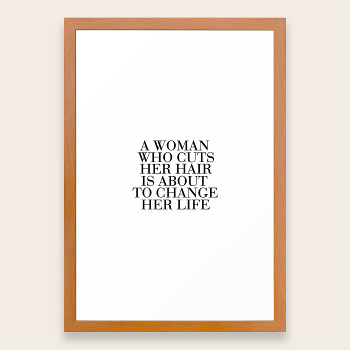 Fashion Wall Art Girls Room Art Printable Quotes I May Not Be Perfect But My Hair Is Typography Post Framed Art Print By Typohouseart Society6