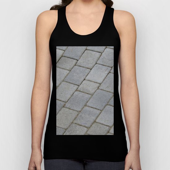 TEXTURES -- Pavingstone Pattern Unisex Tank Top