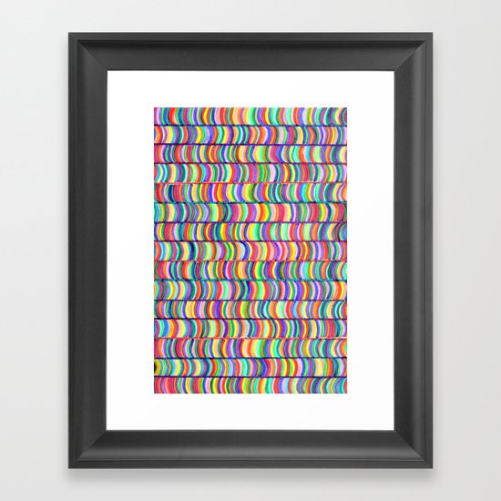 rainbows random Framed Art Print