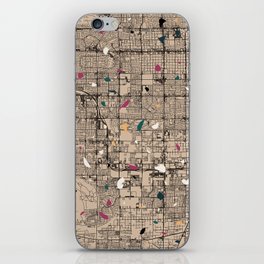 Spring Valley - Terrazo Map Design - USA City iPhone Skin