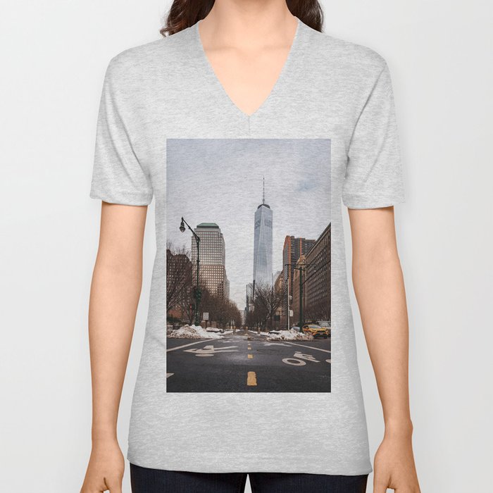 Street Photography in New York City  V Neck T Shirt