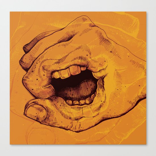 Don't Talk With Your Hands Canvas Print