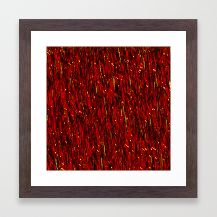 The Red Curtain Cascade Framed Art Print By Jwimages Society6