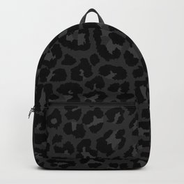 Dark abstract leopard print Backpack