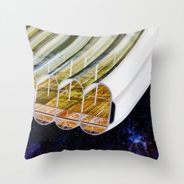 Cutaway View, Bernal Sphere Agriculture Throw Pillow