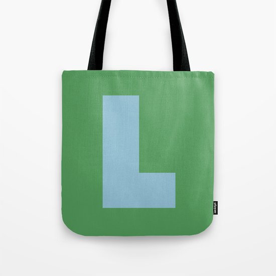 Light Blue L Tote Bag