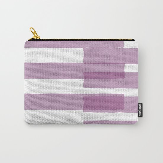 Big Stripes in Purple Carry-All Pouch