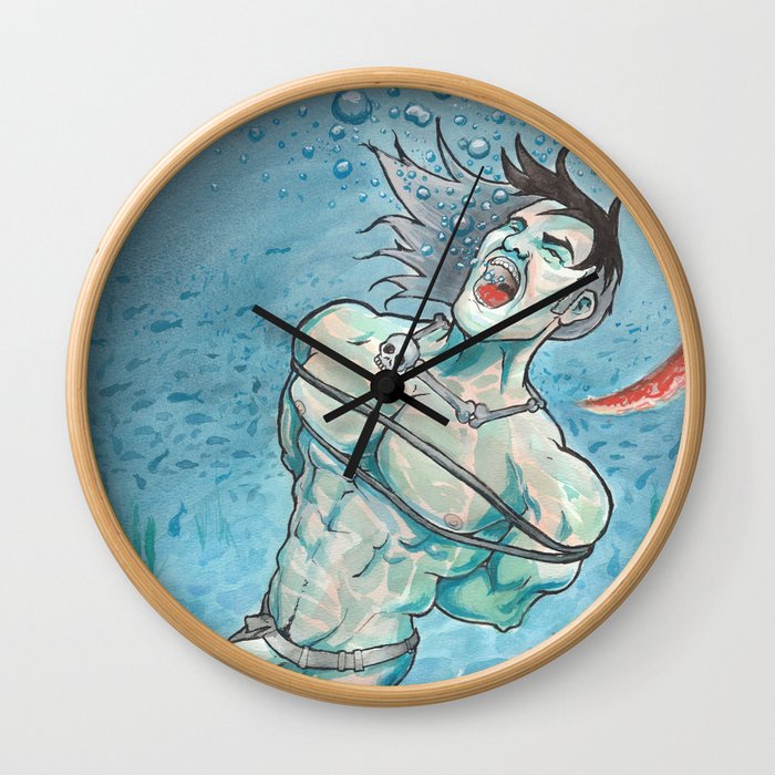 Zahn Drowning Wall Clock