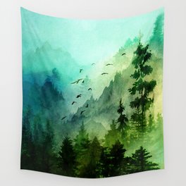 Mountain Morning Wall Tapestry