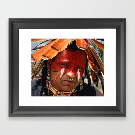 Chippewa Grass Dancer Framed Art Print