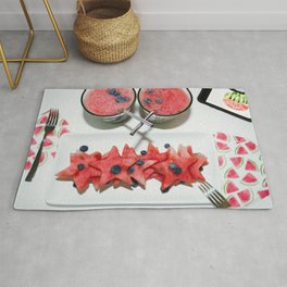 Watermelon Slices Drink Iphone Mobile Device Area & Throw Rug