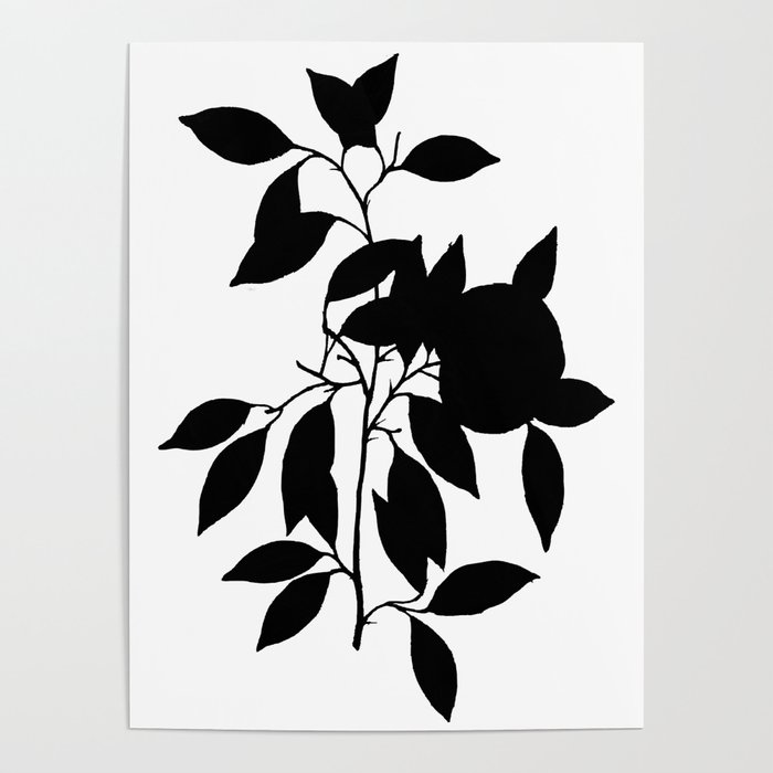 Black Leaves Poster