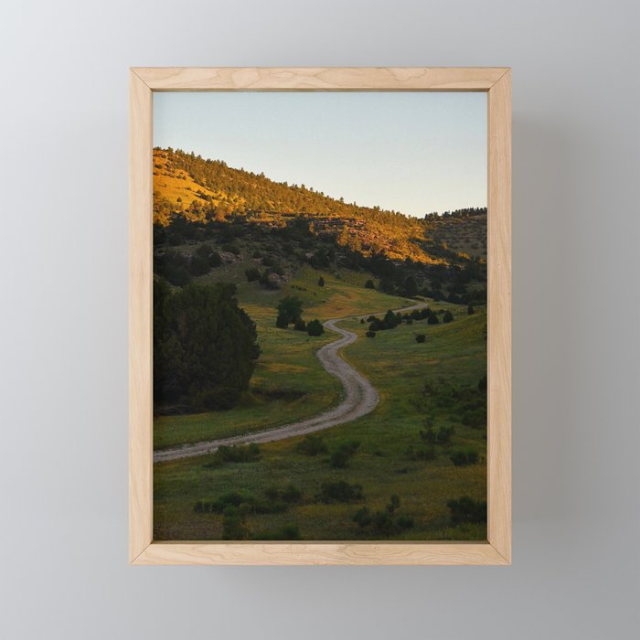 The Long Road Framed Mini Art Print