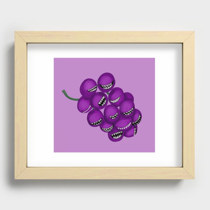 Monster Grapes Recessed Framed Print