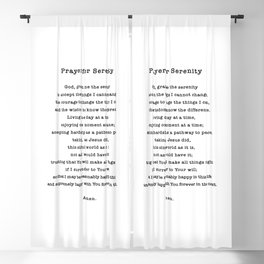 Serenity Prayer  Blackout Curtain