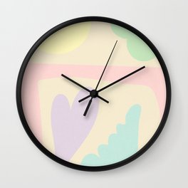 Matisse exhibition wall art, Danish pastel decor Wall Clock