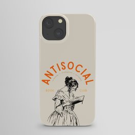 Antisocial Book Club iPhone Case