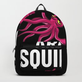 Squid Fish Octopus Kraken Marine Biology Backpack