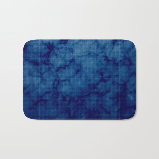 Sky blue print Bath Mat