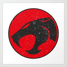 Thundercats worn logo Art Print