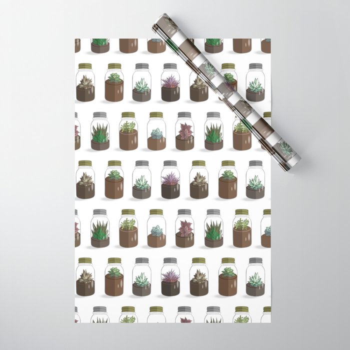 Tiny Terrariums Wrapping Paper