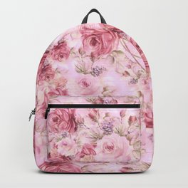 romantic pink roses Backpack