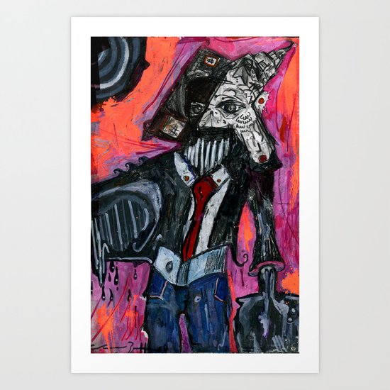 Harry Visits The Temp Agency Art Print