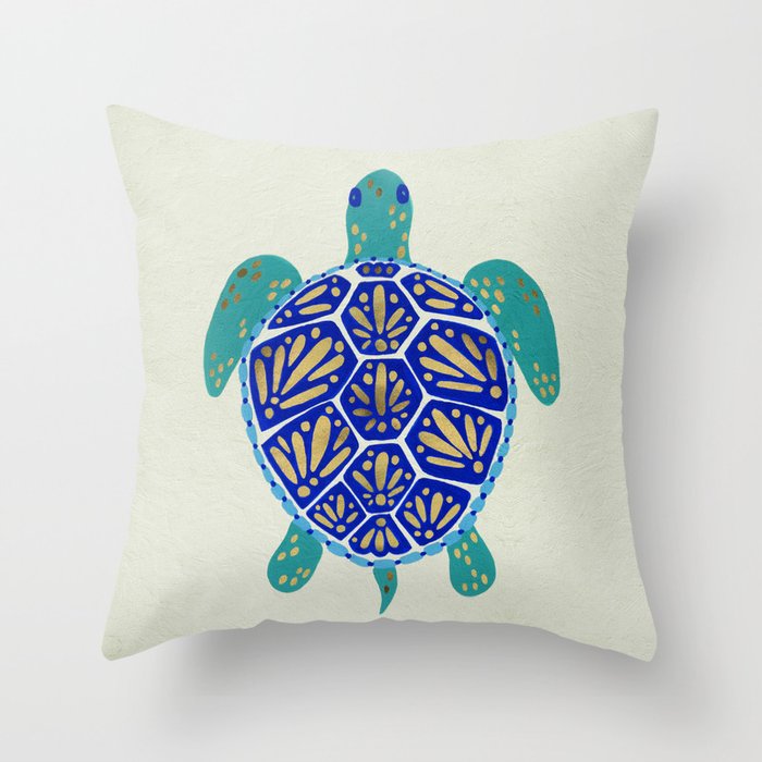 Sea Turtle Throw Pillow