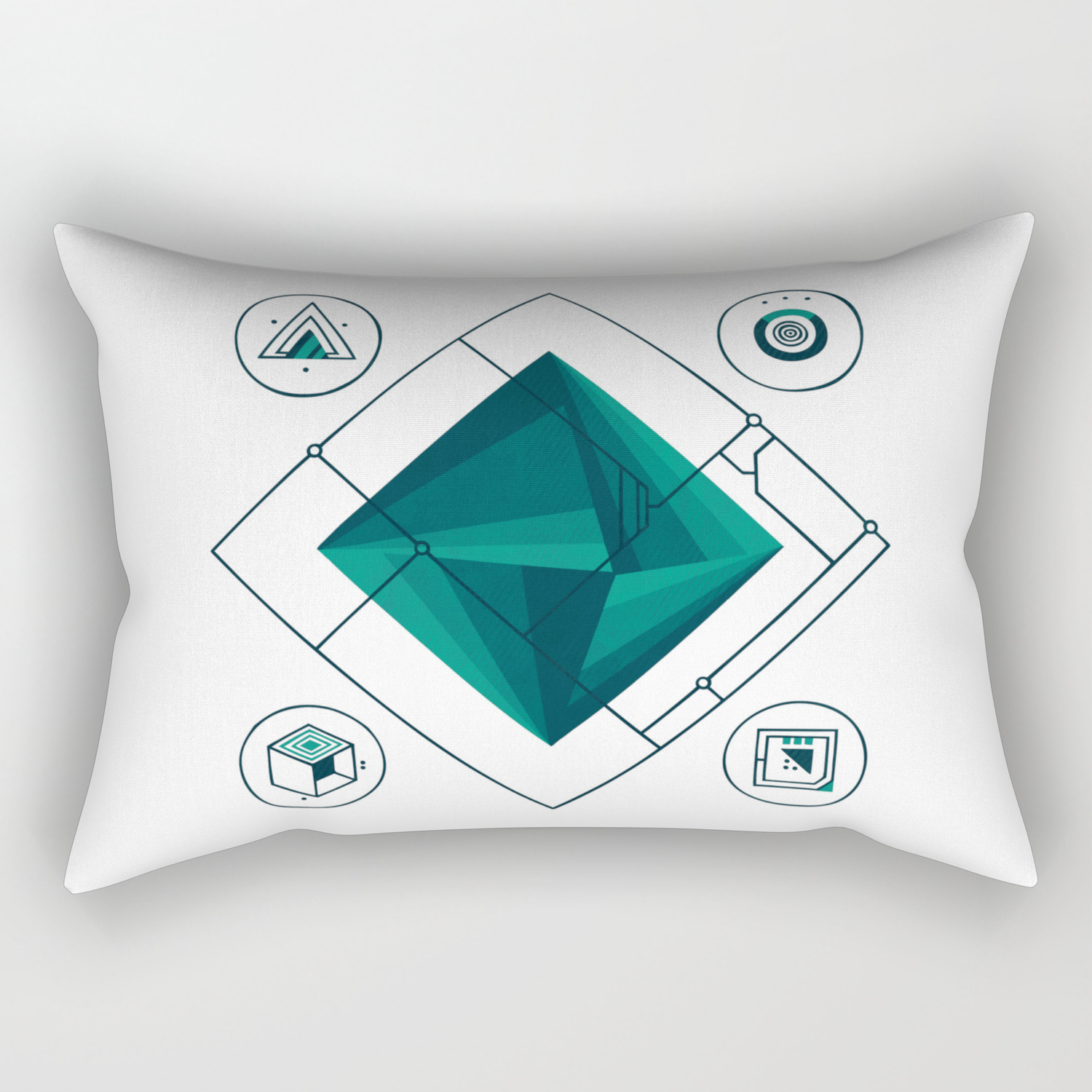 triangular prism pillow