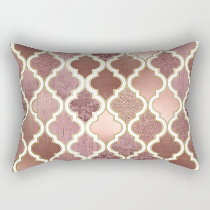pink and copper cushions