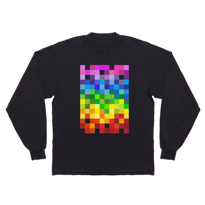 Color Grid Long Sleeve T Shirt