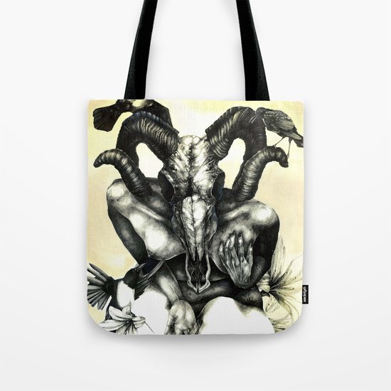 The Ram and the Crows Tote Bag