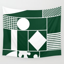 Geometric balance modern shapes composition 16 Wall Tapestry