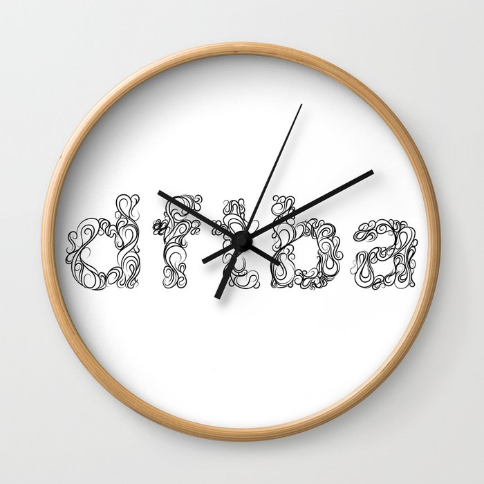 DFTBA Swirls Wall Clock