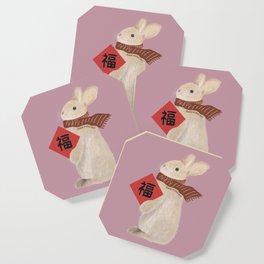 Year of The Rabbit - Standing - Fook 福 Coaster