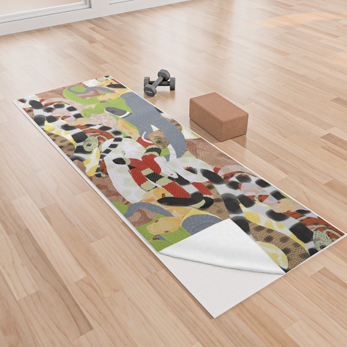 Snake Pile Yoga Towel