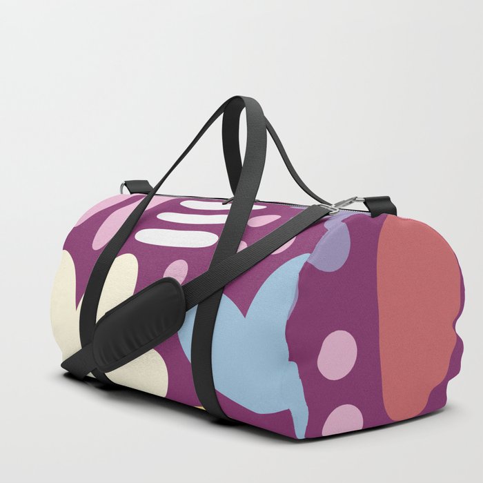 Abstract vintage color shapes collection 1 Duffle Bag