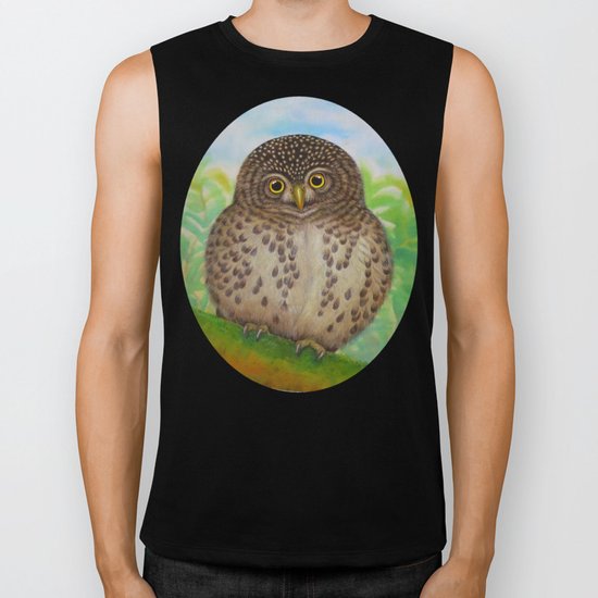 Collared Owlet Biker Tank