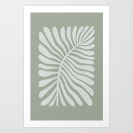 Abstract leaf illustration Art Print