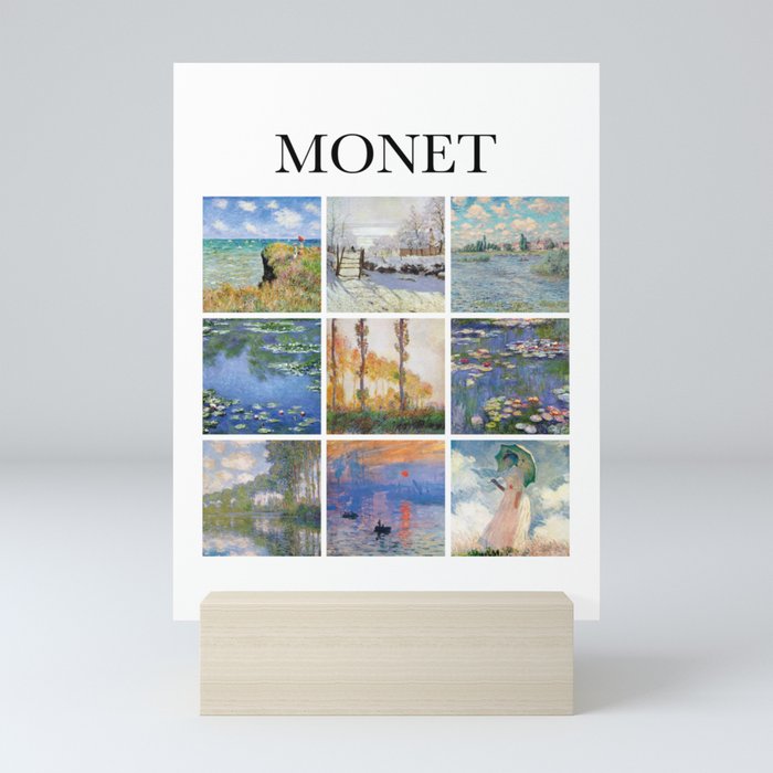 Monet - Collage Mini Art Print