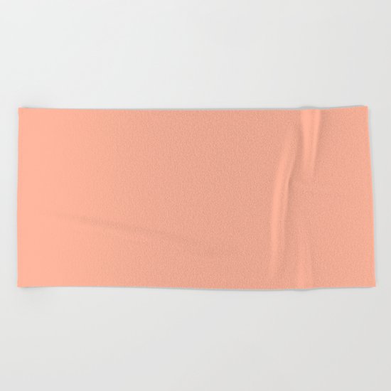 Simply Sweet Peach Coral Beach Towel