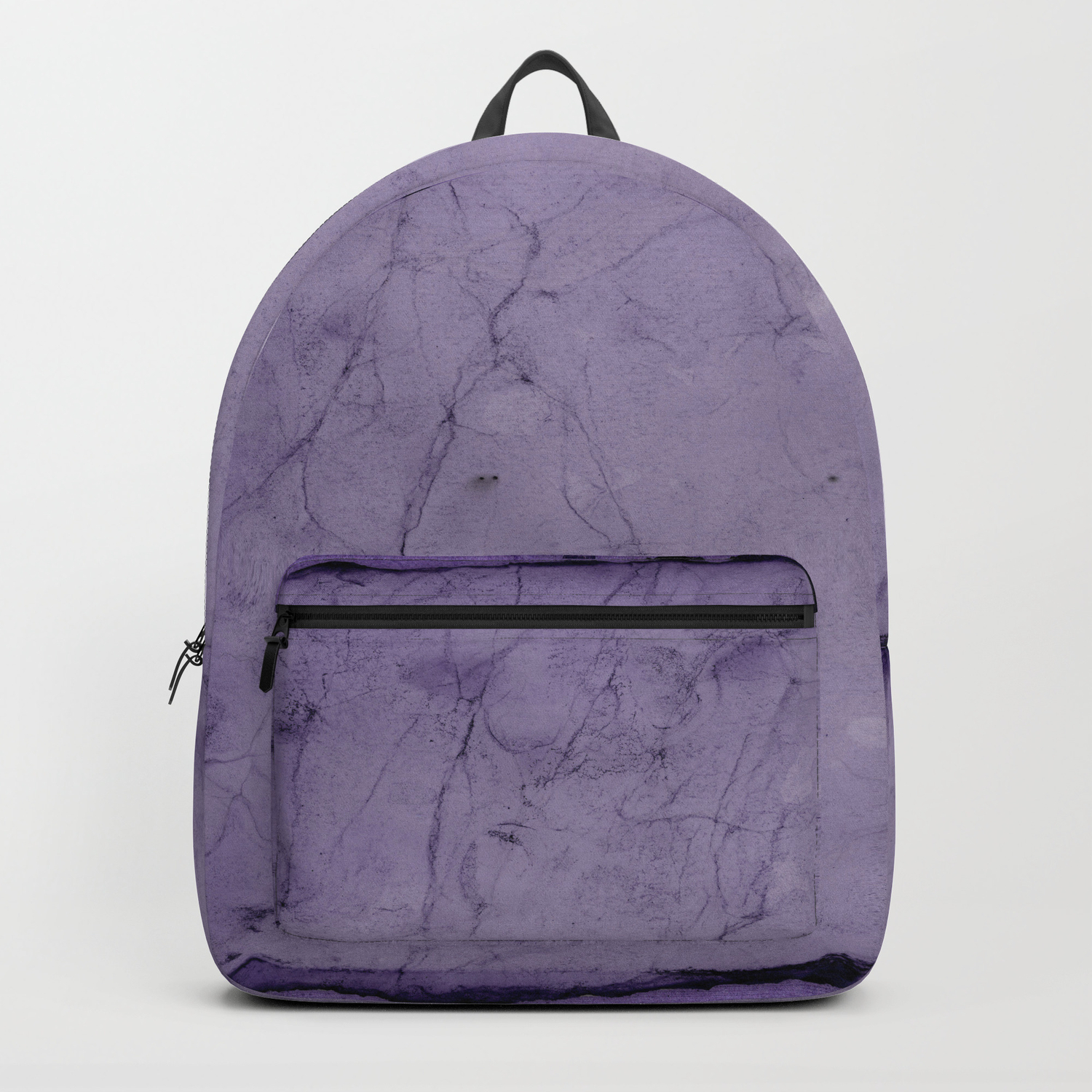 purple velvet backpack
